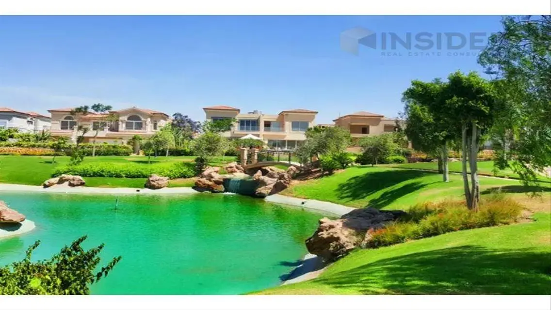 villa with view landscape at lake view new cairo