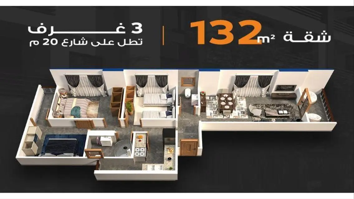 Luxury Apartment with 55 sqm in a Prime Location