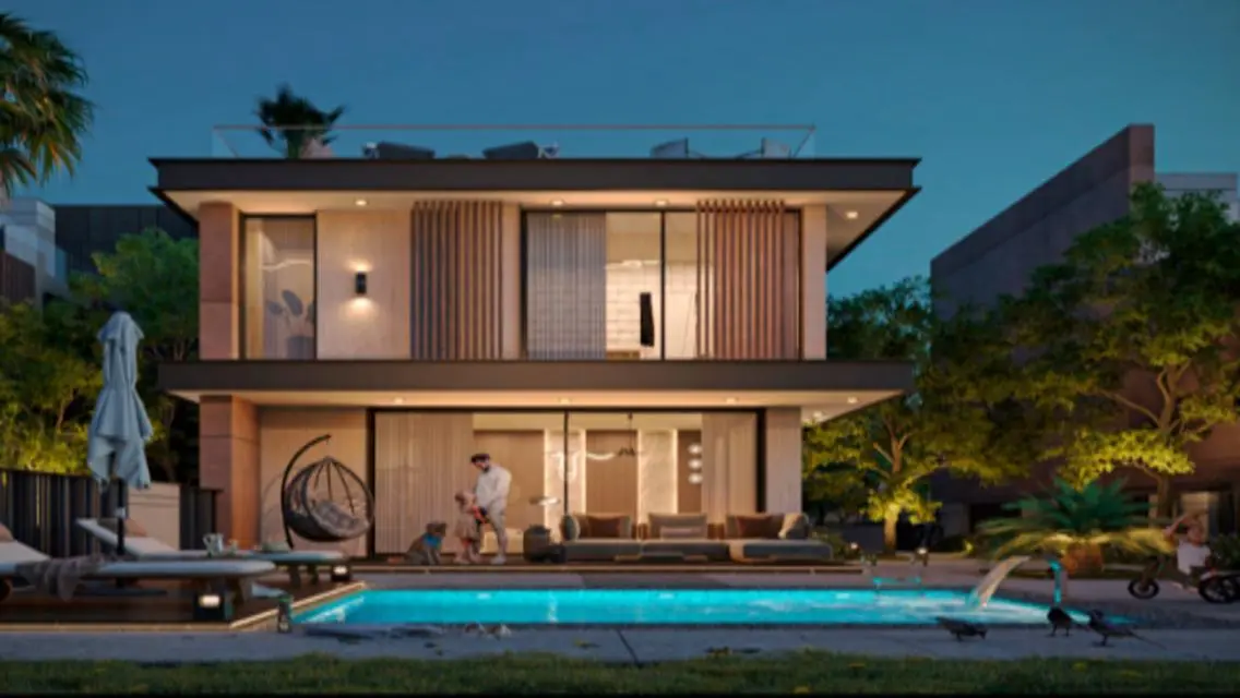 Luxury Villa with Private Garden and Shared Pool