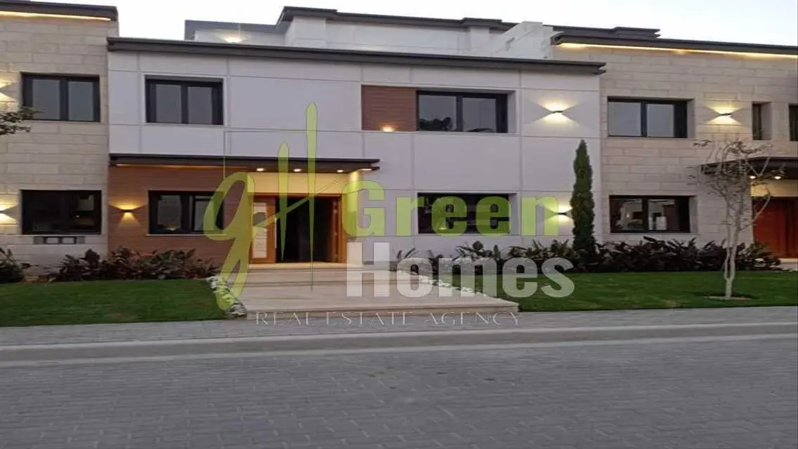 Modern Green Home with Security Guard