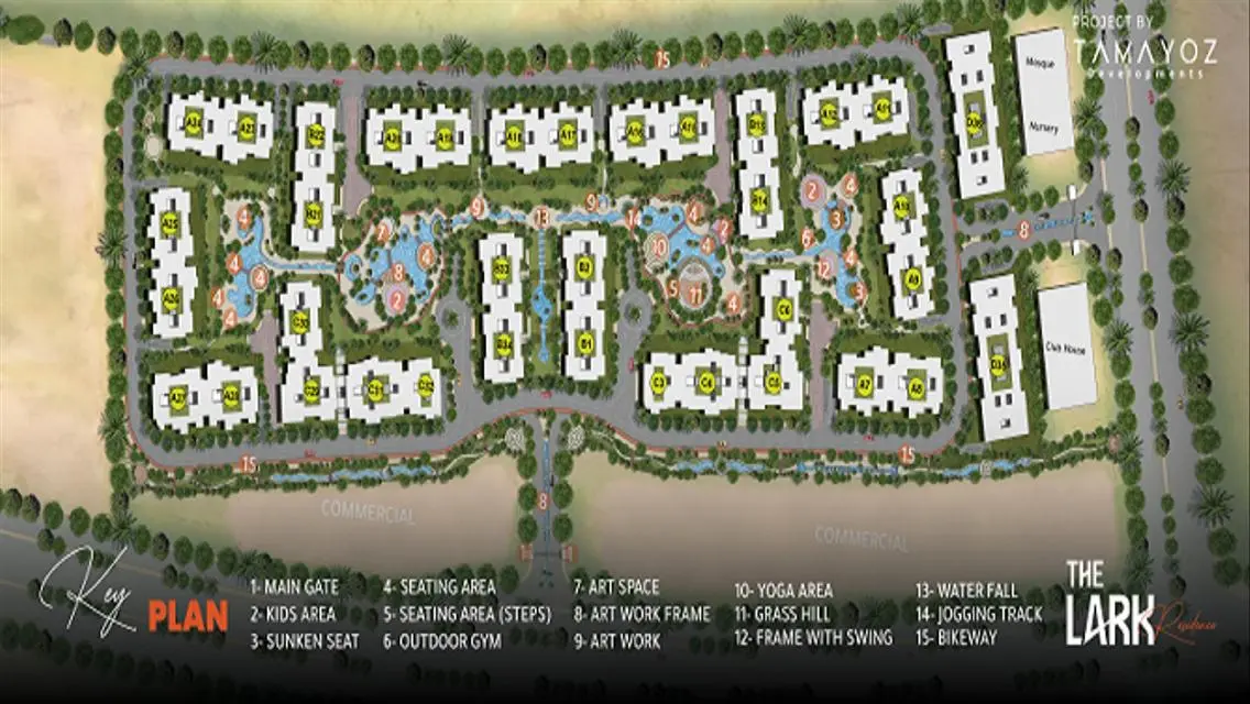 شقة فاخرة في The Lark Compound - العاصمة الجديدة
