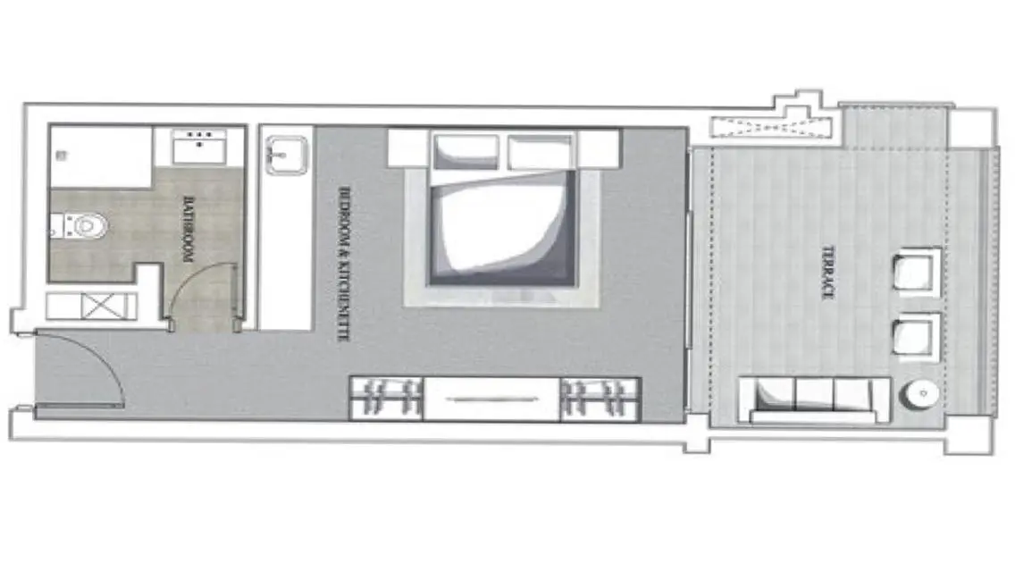 Fully-Finished Studio with Pool View in Veranda