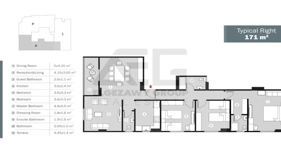 Luxurious Apartment with Spacious Layout