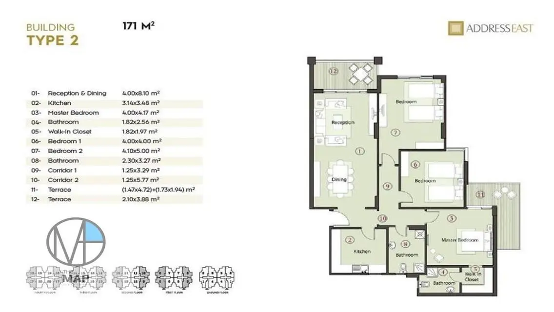 Luxury Apartment in Palm Hills, New Cairo - Mountain View
