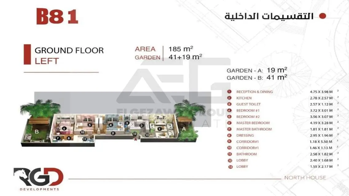 Luxury 125 sqm Apartment with Security Guard