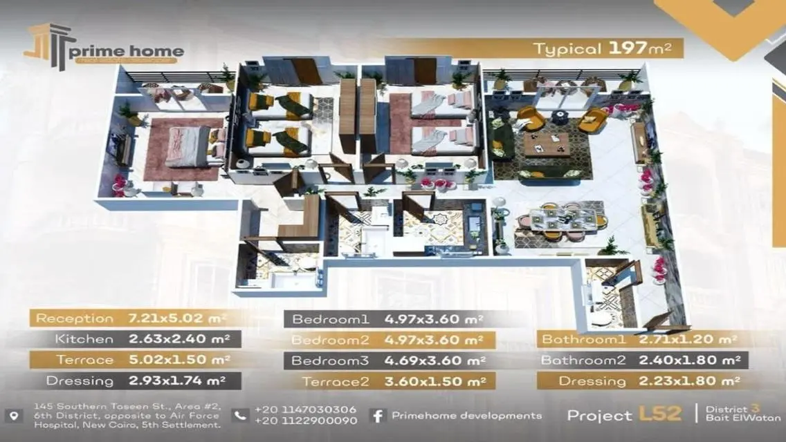 Luxurious Property with 343.75 Meter Area and Premium Finishes