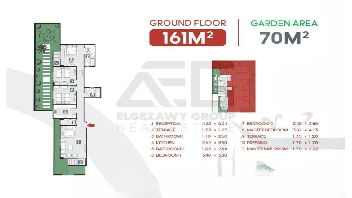 Luxury Apartment in Palm Hills Mountain View