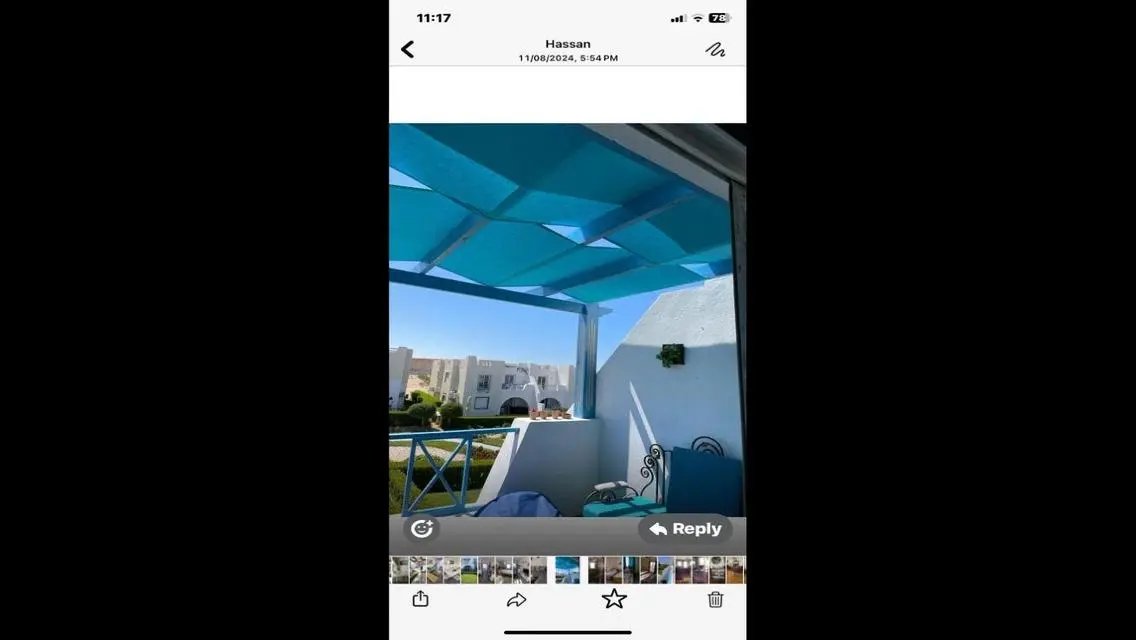 فيلا فاخرة مع شرفة ومسبح مشترك