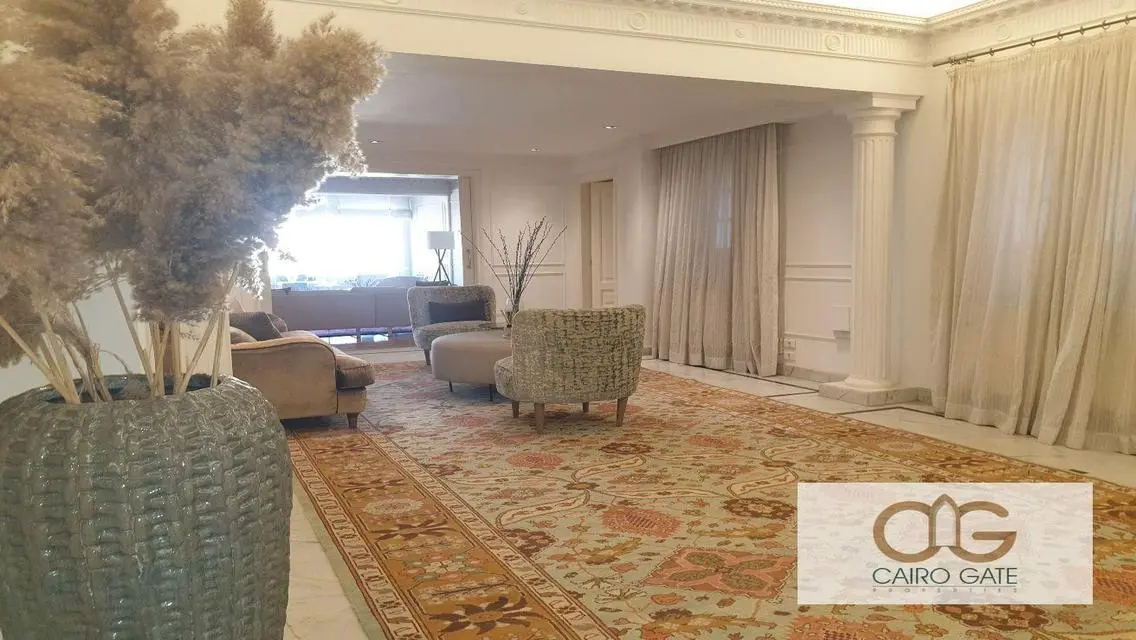 Modern Semi-Furnished Apartment with Nile View in Zamalek