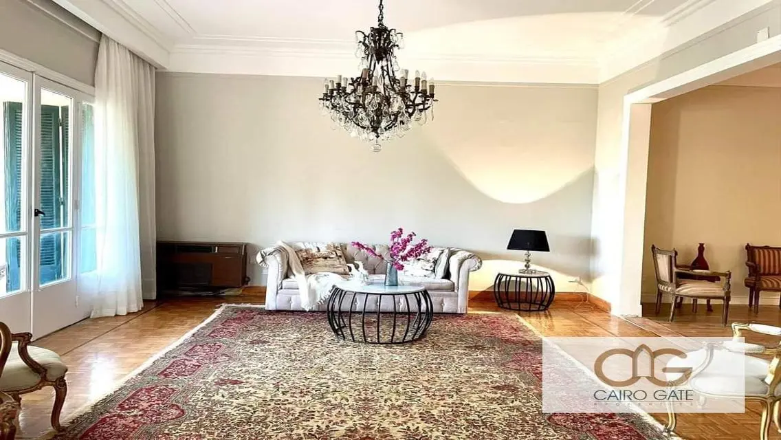 Spacious 4-Room Apartment with Nile View in Zamalek