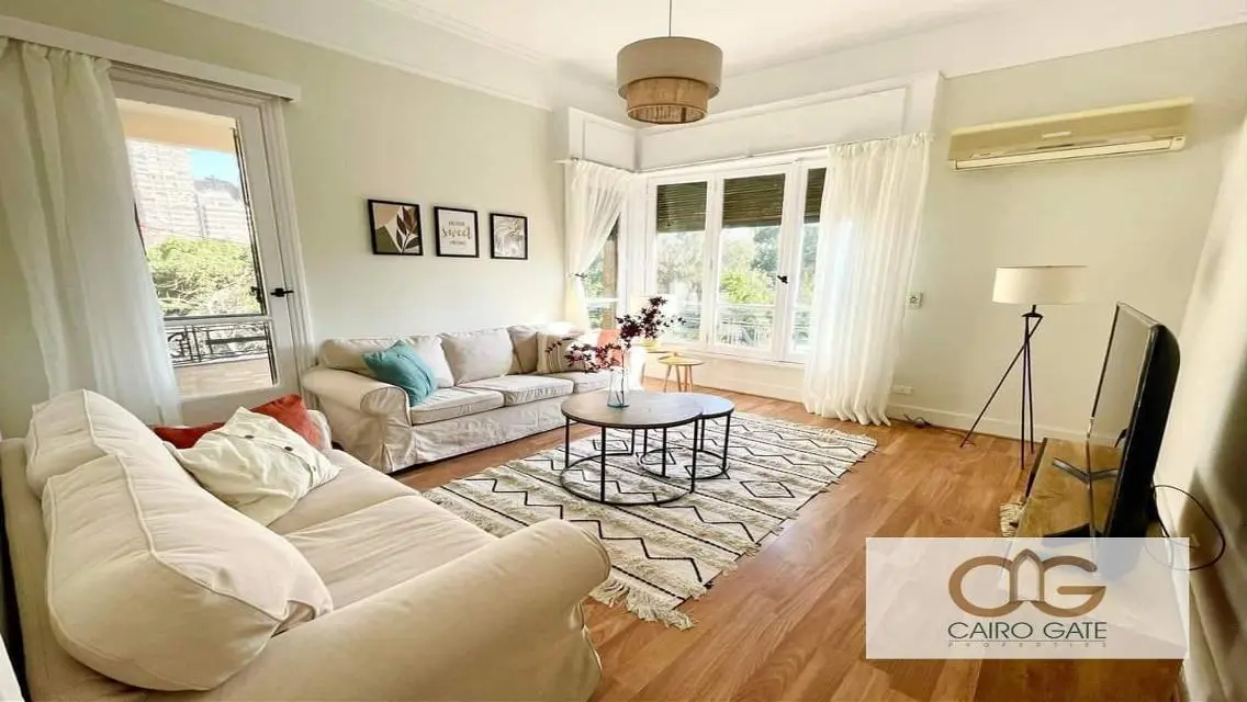 Spacious 4-Room Apartment with Nile View in Zamalek