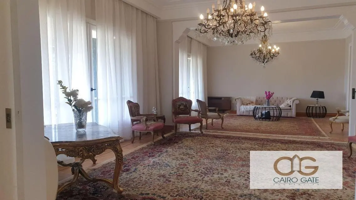Spacious 4-Room Apartment with Nile View in Zamalek