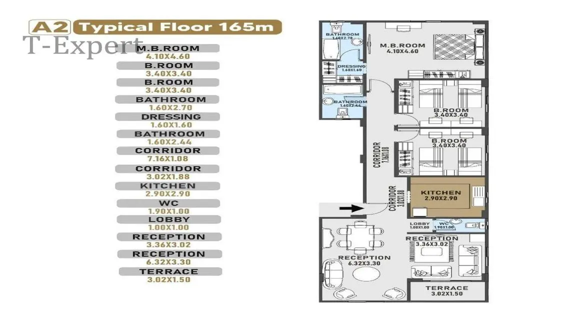 Stunning Three-Bedroom Apartment with Unique Features
