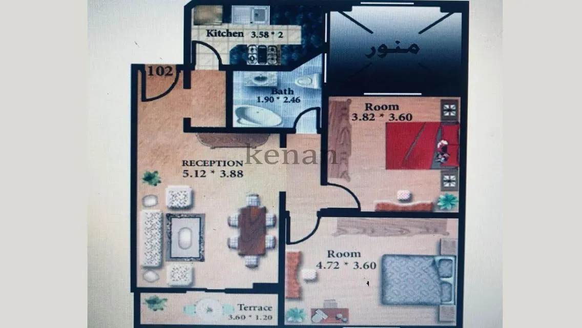 Stunning Apartment with Spacious Area