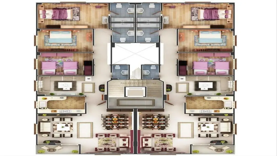 Luxury Apartment for Sale with Security Guard and Covered Parking