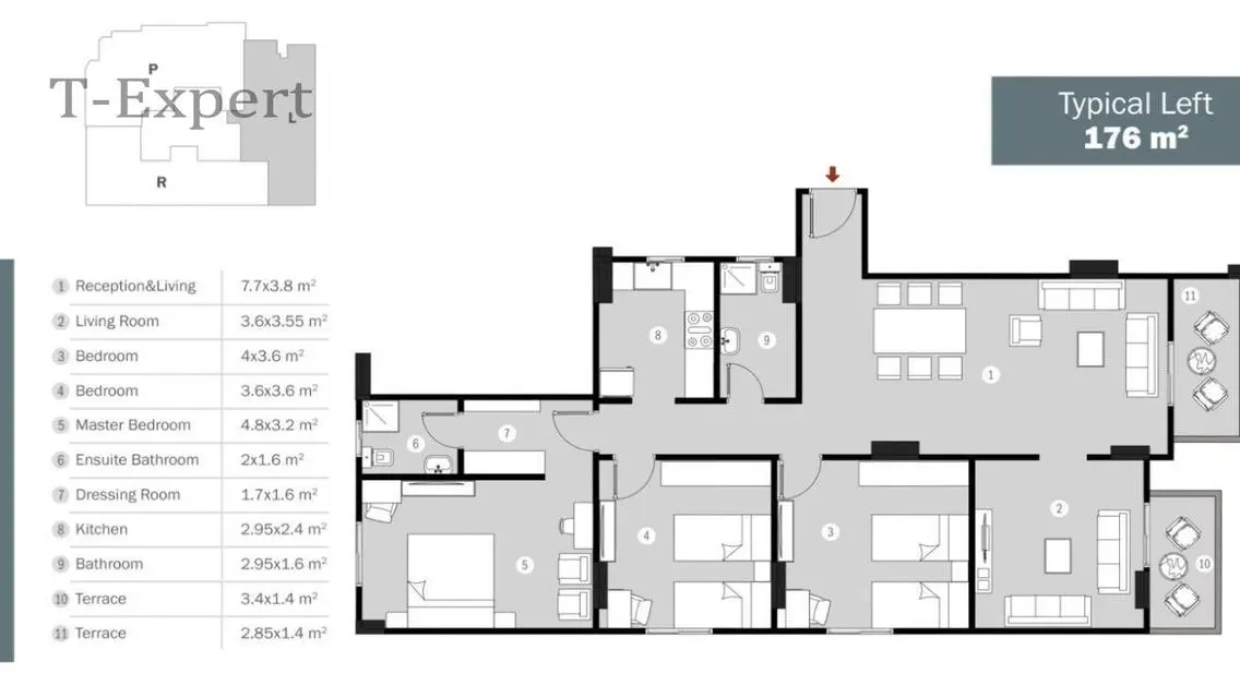 Premium Apartment for Sale - 176 sqm in the Heart of the City