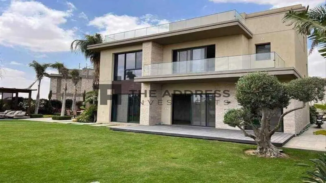 Luxury Villa in New Cairo with Private Pool and Lake View