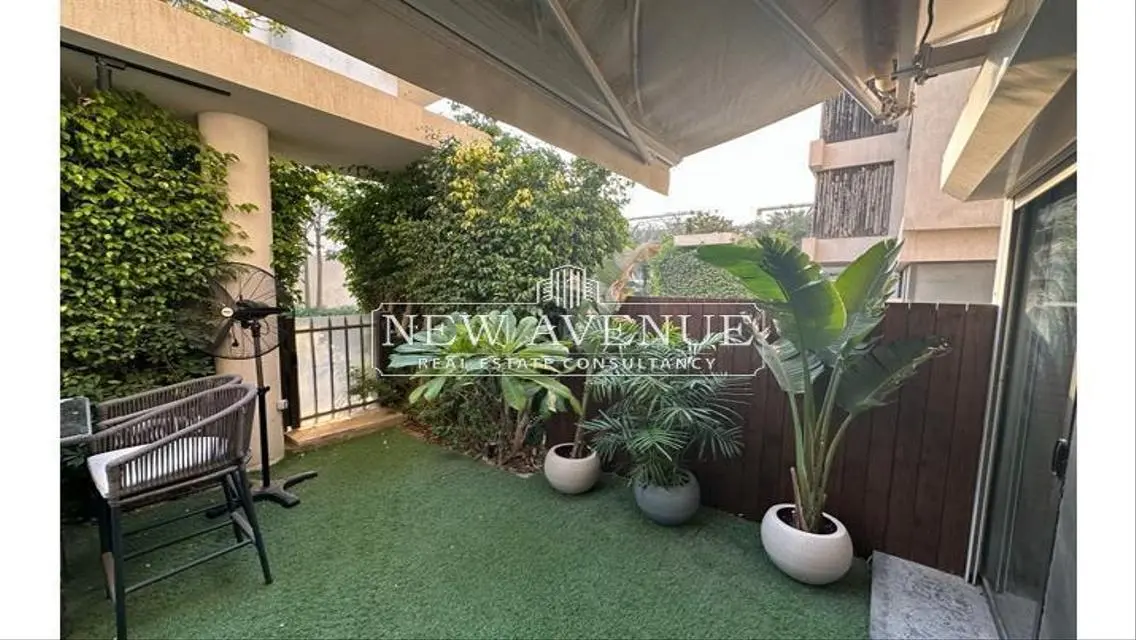 Delivered fully furnished apartment ground with garden