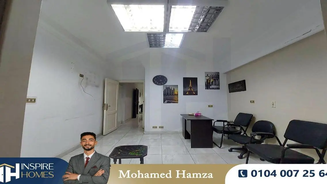 مقر إداري للإيجار 110م لوران ( متفرع من ش شعراوي )