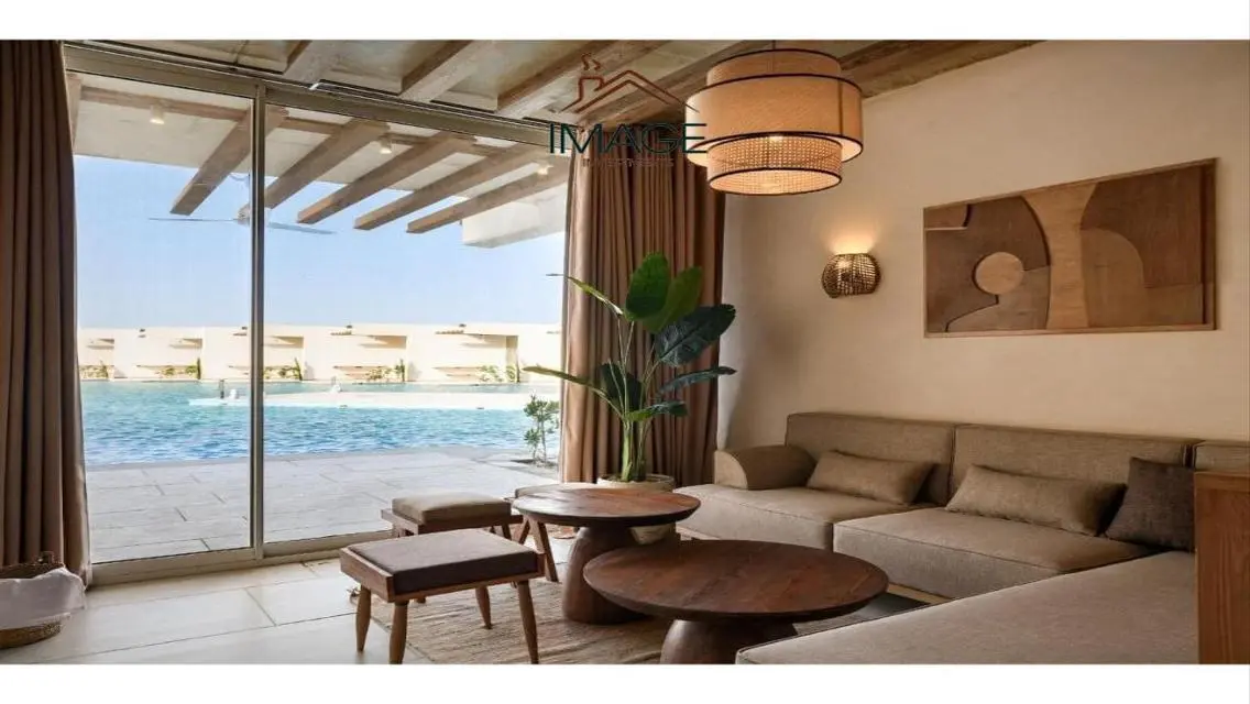 Ground chalet for sale 2 bed direct lagoon bahary