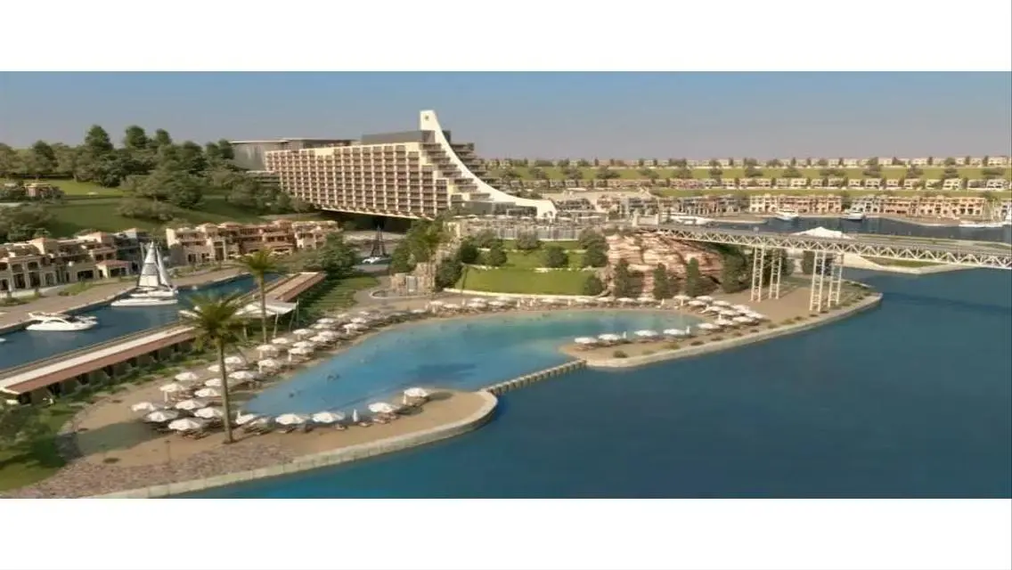 شاليه بحديقه خاصه للبيع فيو حمام سباحه 275,000