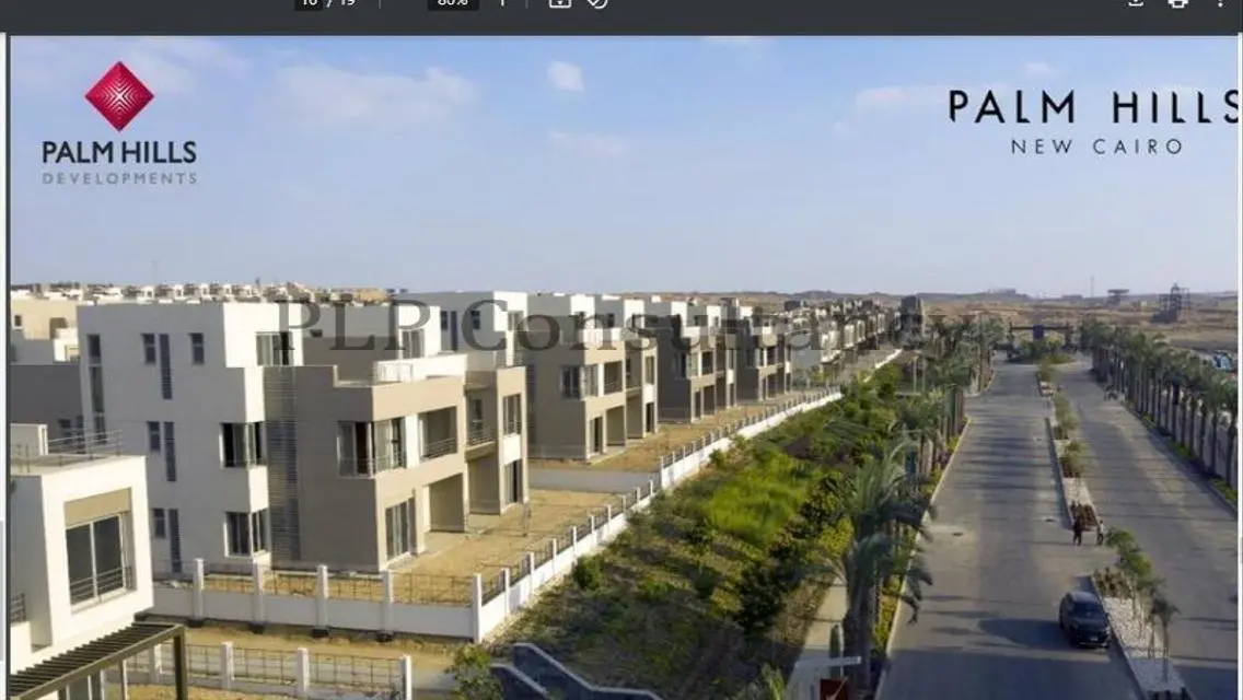 Townhouse Corner ready for viewing  Palm New Cairo