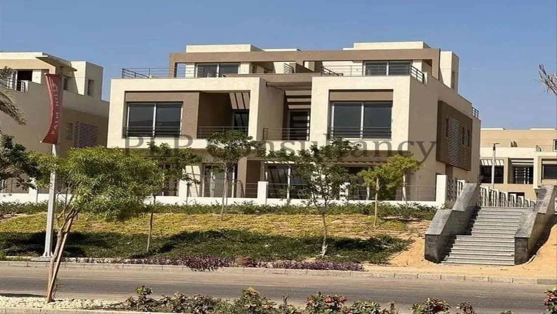 Townhouse Corner ready for viewing  Palm New Cairo