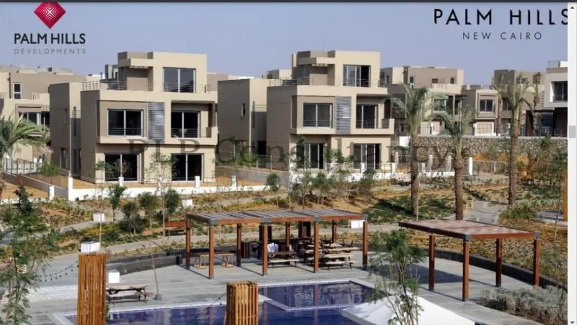 Townhouse Corner ready for viewing  Palm New Cairo