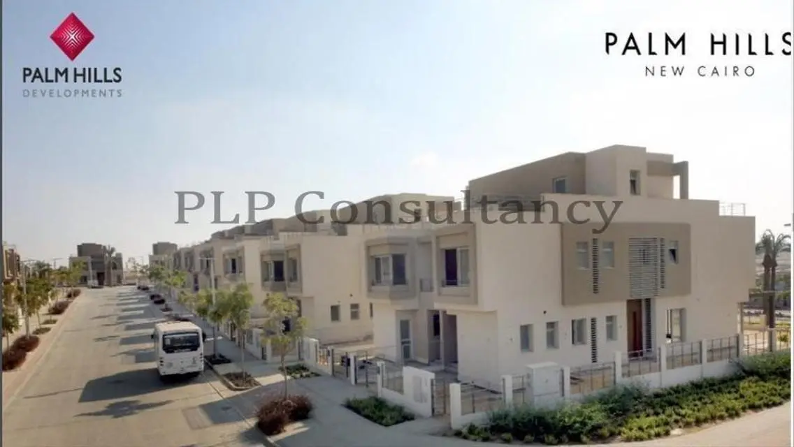 Townhouse Corner ready for viewing  Palm New Cairo