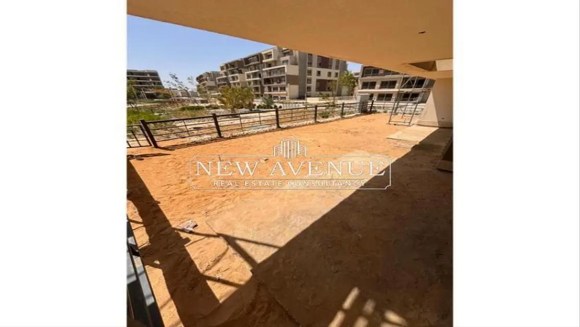 Delivered apartment corner with garden in palm hills
