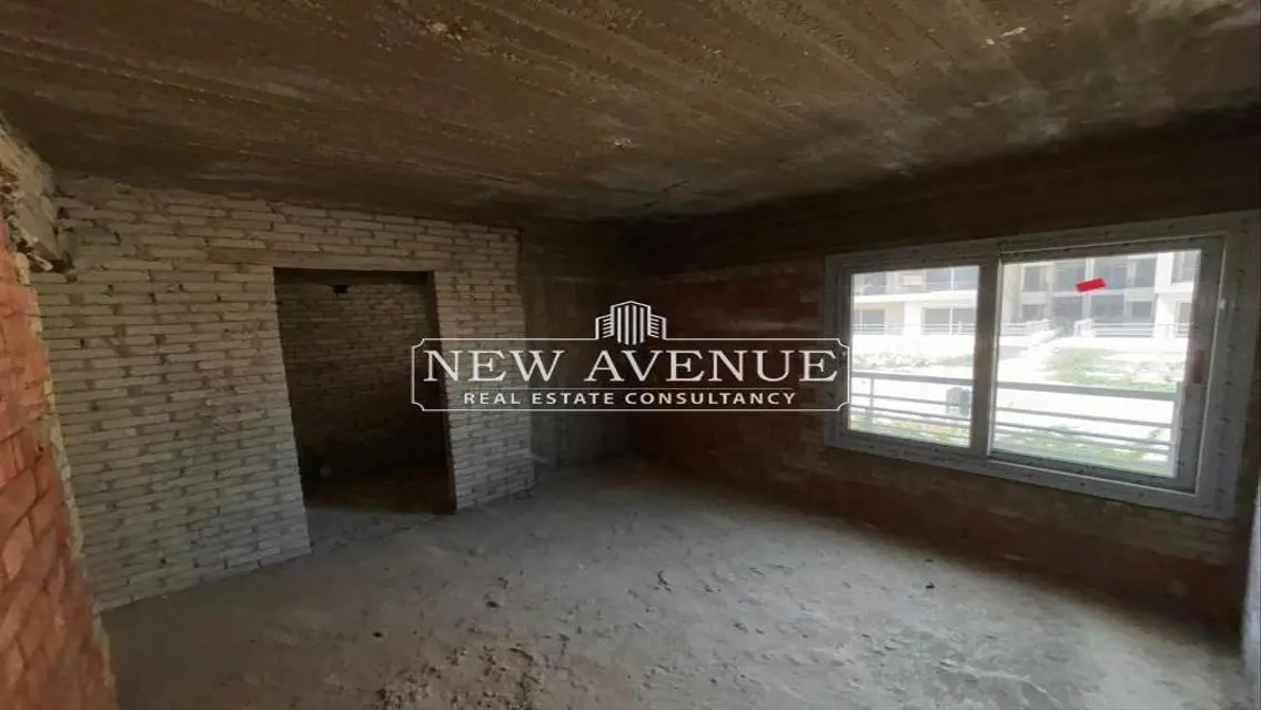 Delivered apartment corner with garden in palm hills