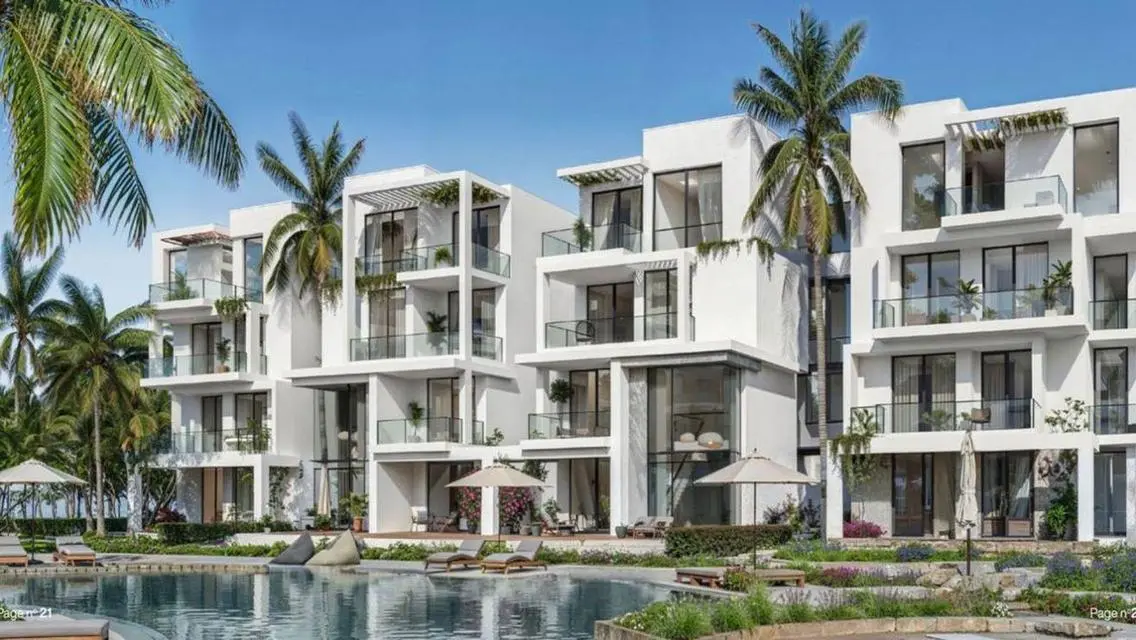 Finished chalet for sale in Amwaj, North Coast