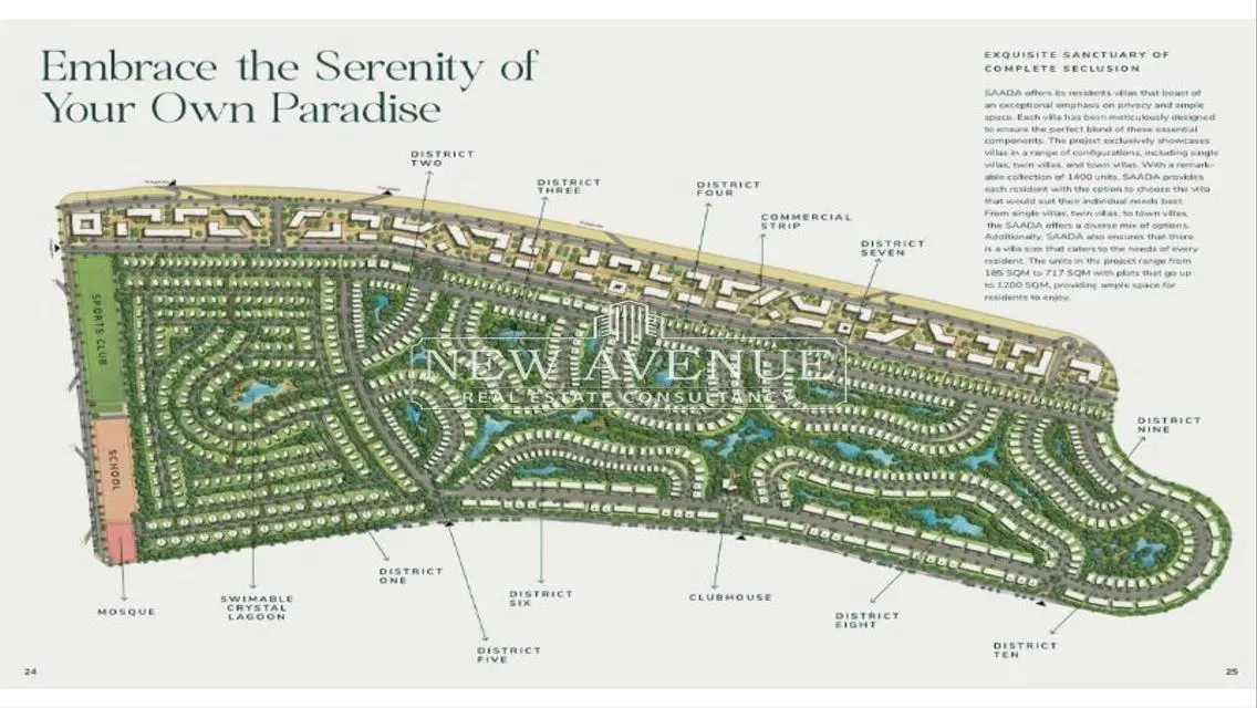 Bahary townhouse corner prime location overlooking lake