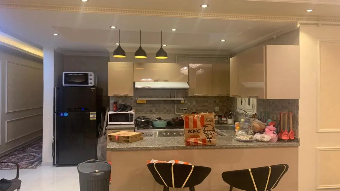 Apartment with kitchen and air conditioners