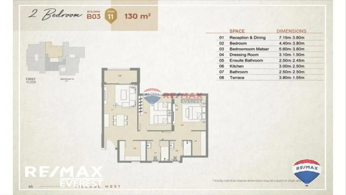 Finished apartment with AC&#39;s in Village West-DORRA