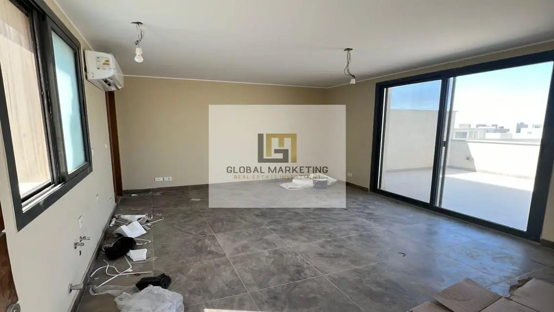 Semi-furnished penthouse for rent in Villette