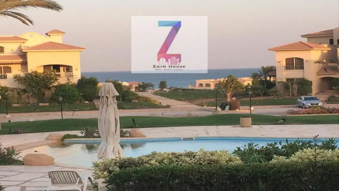 شاليه  بجاردن فيو مميز بحر وبول مفروش فرش مستورد
