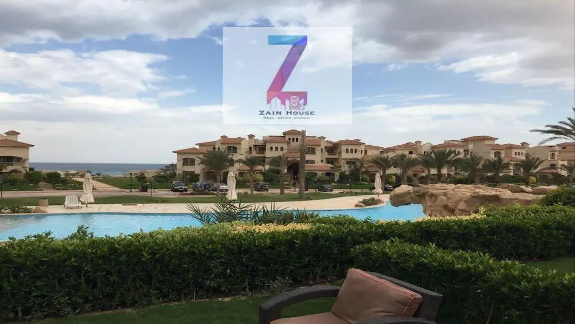 شاليه  بجاردن فيو مميز بحر وبول مفروش فرش مستورد