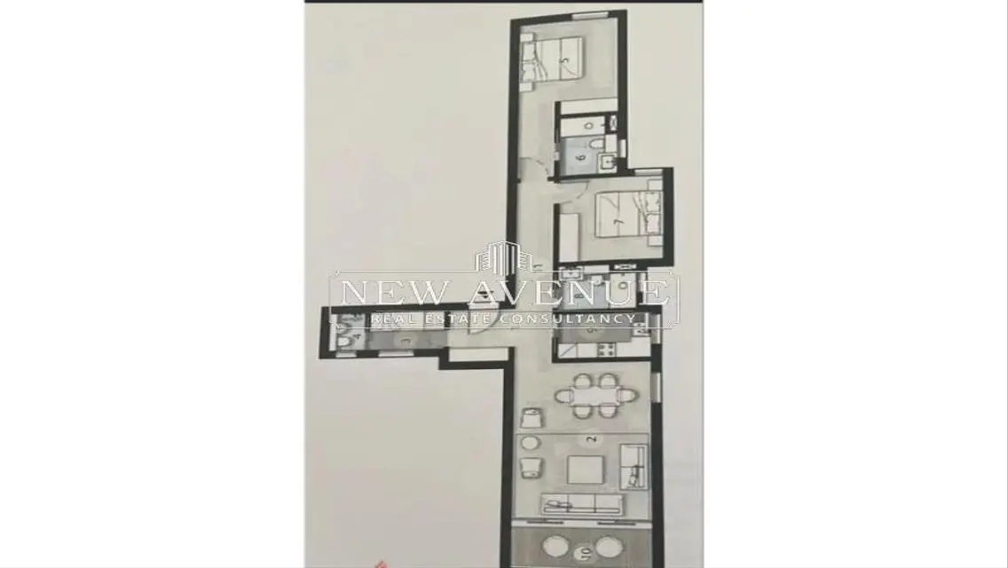 Delivered apartment finished with ACs in zed west