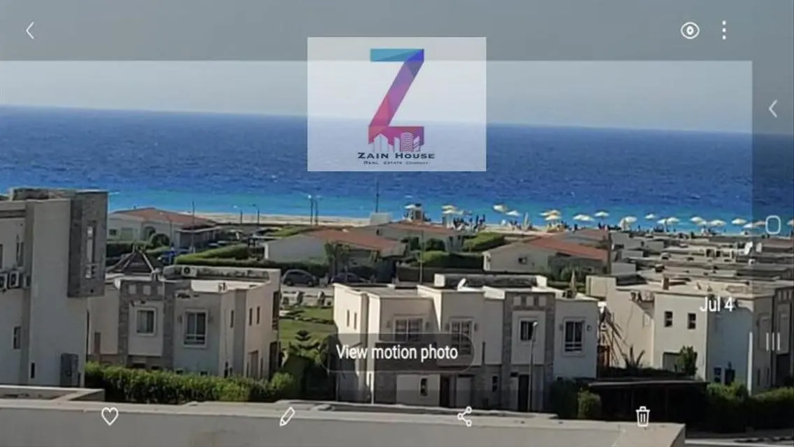 For sale a penthouse with a full view of the sea