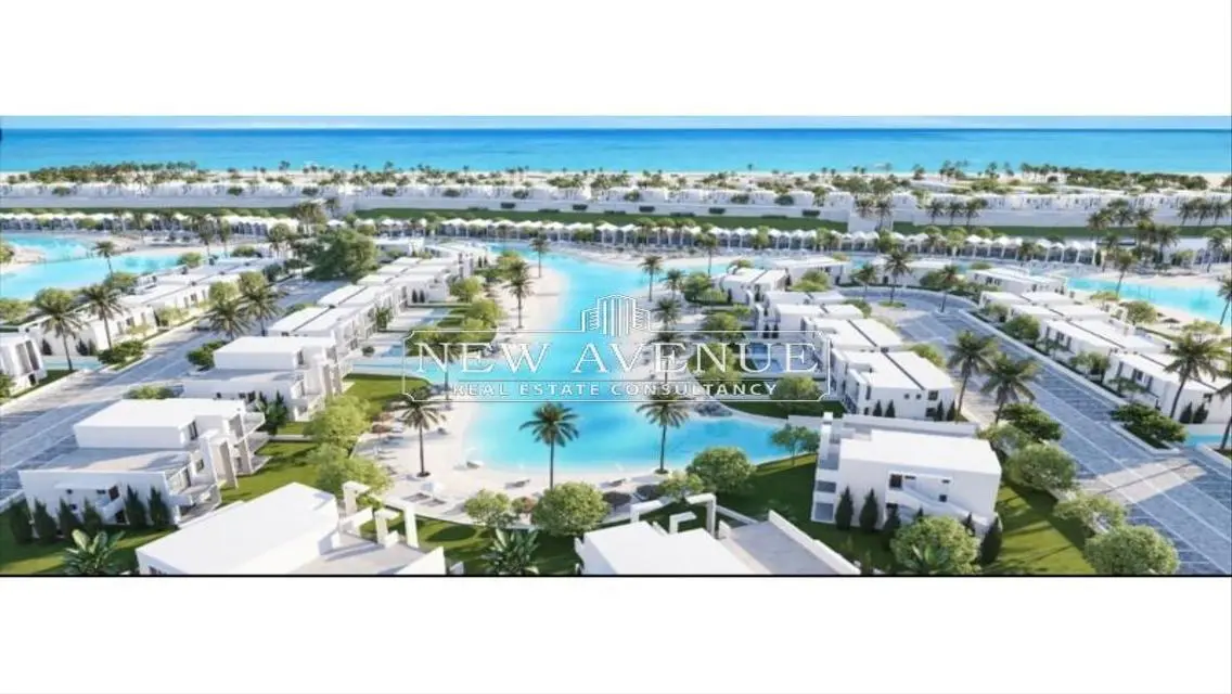 شاليه في D-Bay متشطب بالكامل يطل على البحر