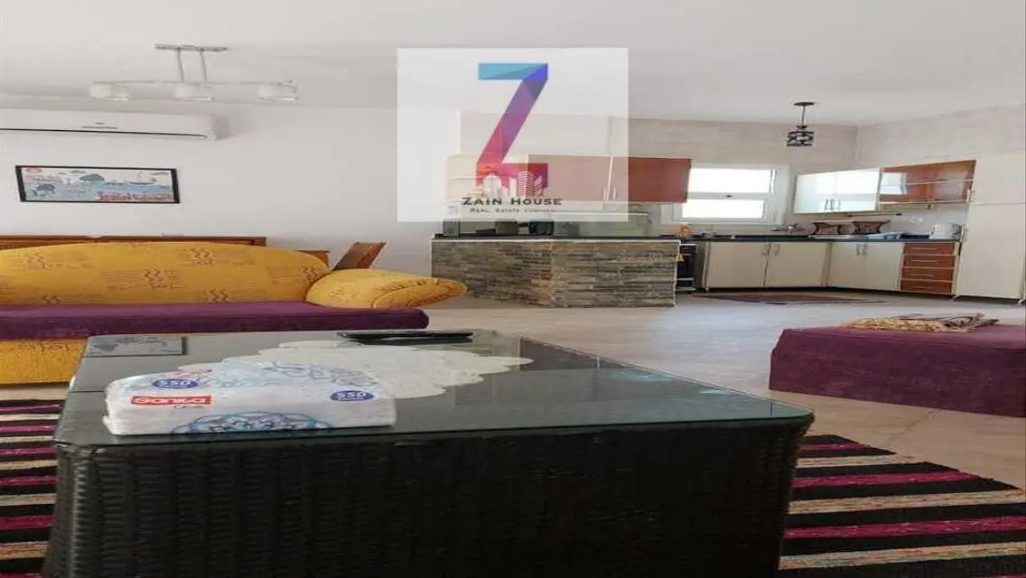 Ground duplex with garden, furnished