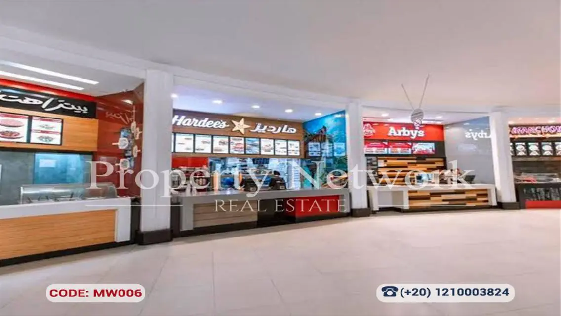 Fully Finished Shop for Rent  in Maadi Grand Mall