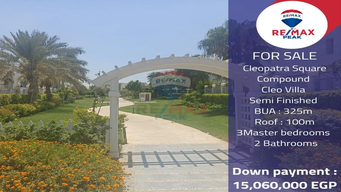 Cleopatra Square Compound Cleo Villa For Sale 325m