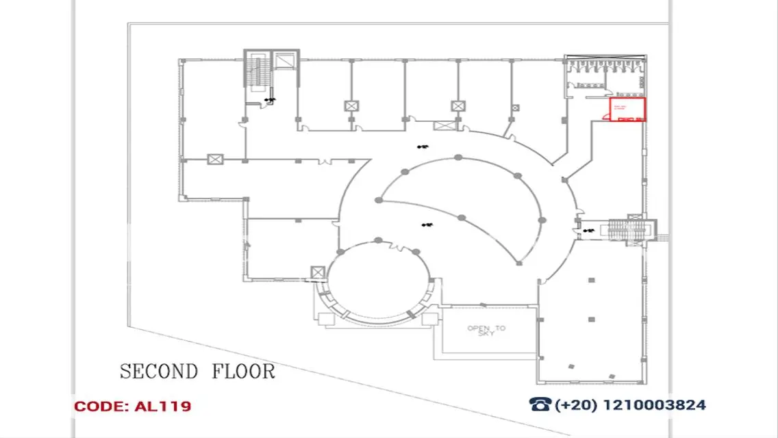 Administrative Floor for Rent ,1958 m² ,New Cairo