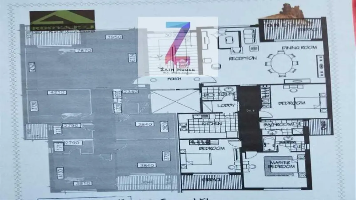 For sale, first floor apartment without finishing