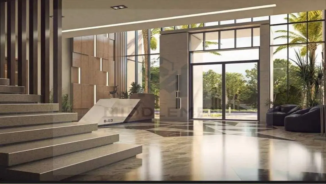 apartment finished view landscape water features