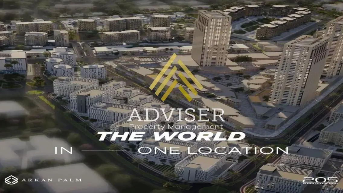 D.P 10% Office In Canal walk 205 Arkan Palm Zayed
