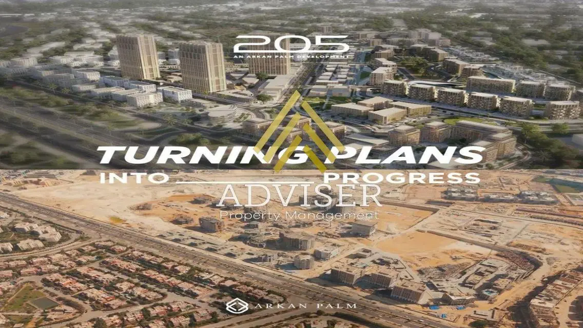 D.P 10% Office In Canal walk 205 Arkan Palm Zayed