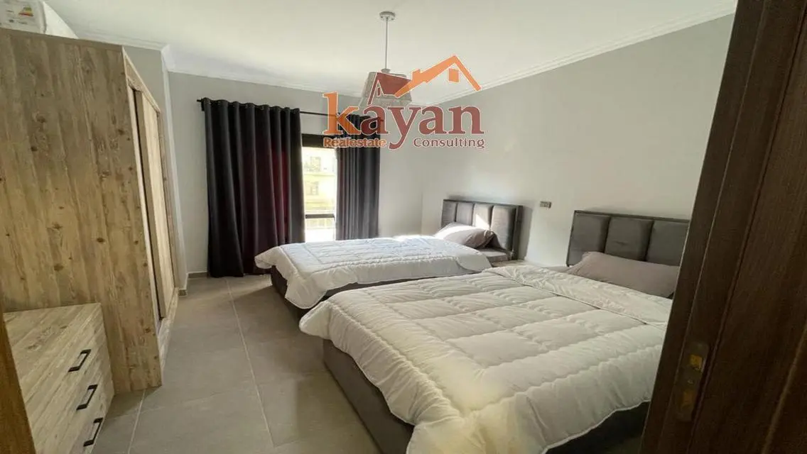 Furnished 2-bedroom apartment with garden for rent
